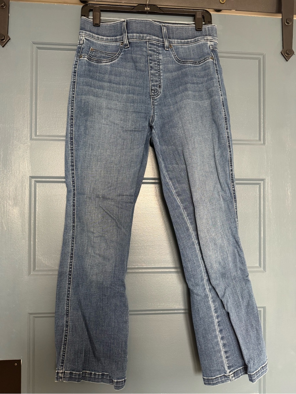 SPANX Light Blue Flare Jeans
